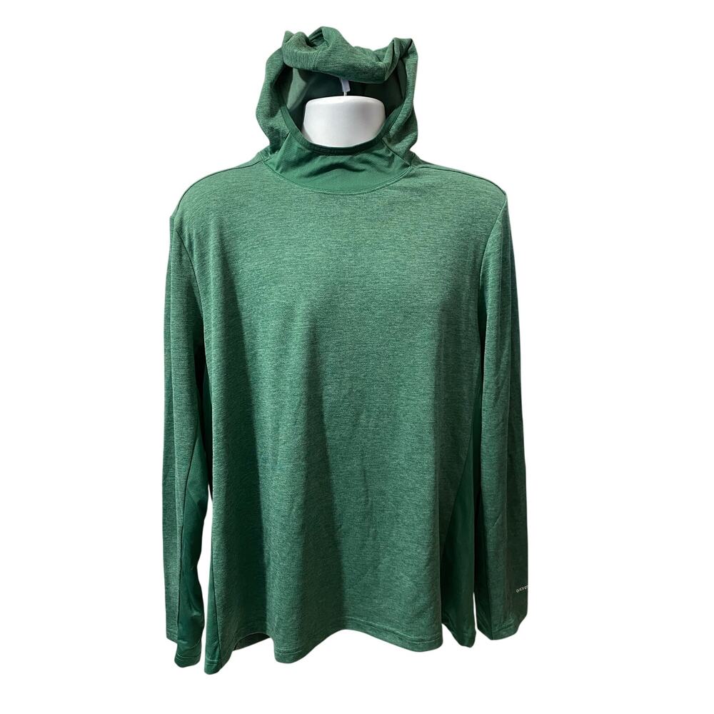 OUTDOOR LONG SLEEVE HOODED SHIRT — Quick Dri Green Active Top 24x27